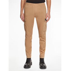 Calvin Klein pánské béžové kalhoty - L (AB0)